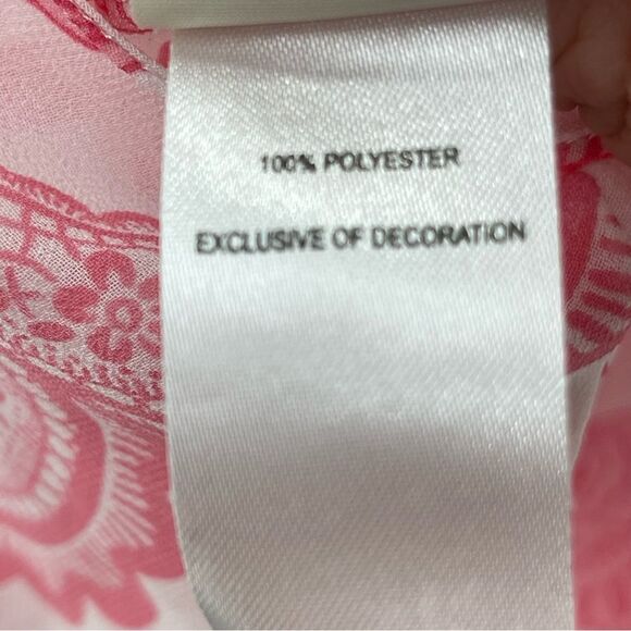 In Bloom Pink and White Lace Chemise - Picture 8 of 10